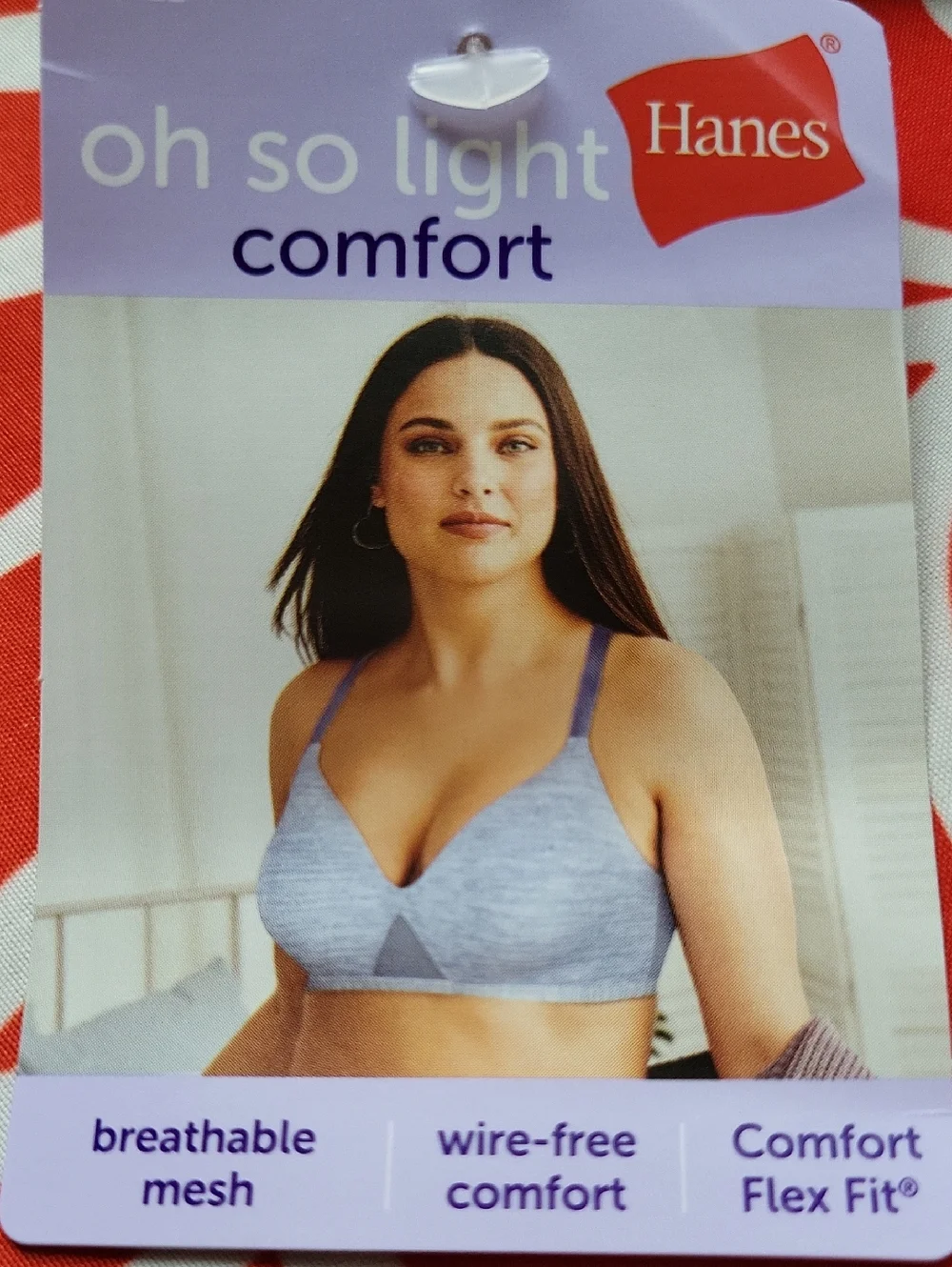 Nude Size XL Hanes Oh So Light Comfort Bra